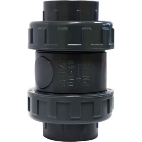 Rückschlagventil mit Klebemuffe, Ø 63 mm, grau