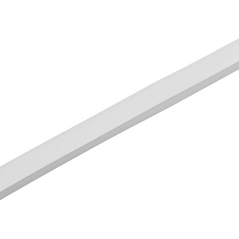 Profilo flessibile in silicone bianco per LED, 12x12 mm (1/4)