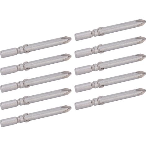 10 embouts de tournevis électriques 6 mm en acier allié S2, embouts magnétiques cruciformes, référence 802 (1/5)
