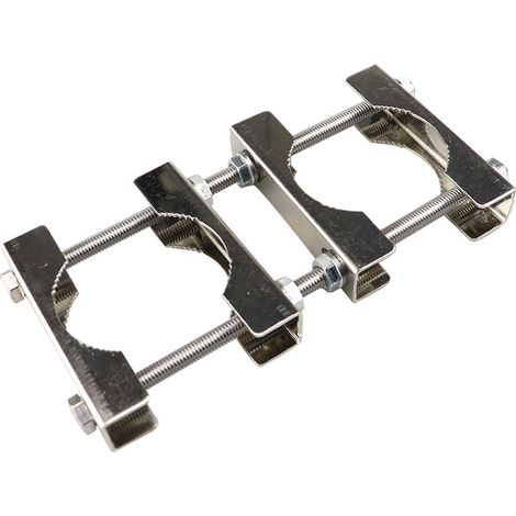 Collier de serrage à dents de chien M6 HU406, support de fixation pour tube carré de 45 mm, boulon en acier inoxydable, fixation pour anneau de tuyau (1/4)