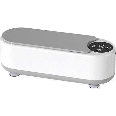 Nettoyeur de bijoux - Appareil de nettoyage portable 45 kHz 450 ml pour la maison, idéal pour nettoyer bagues, lunettes, montres et prothèses dentaires. (1/5)