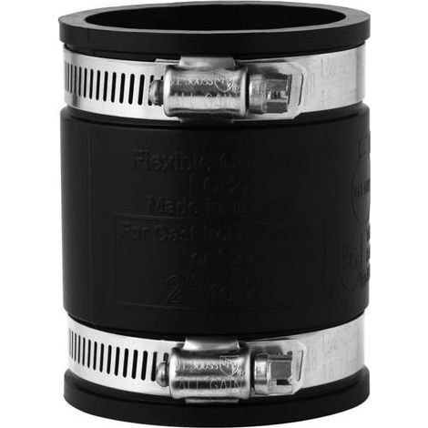 Joint flexible en élastomère, Diamètre intérieur 75 mm diamètre extérieur 85 mm hauteur 100 mm — extrêmement flexible — Noir