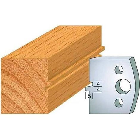 Jeu de 2 Fers Profilés Acier HT 40 x 4 mm - N°074 Bouvetage - Outil de menuiserie - Diamwood