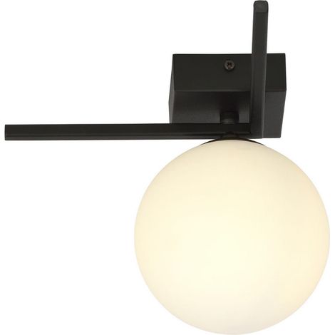 Plafonnier Emibig IMAGO noir/opal E14 dimmable 21 cm (1/5)