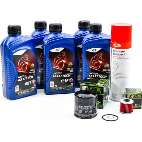 Kit Entretien Vidange Standard pour HONDA NC 750 INTEGRA de 2014 à 2020 - ELF MOTO 4 MAXI TECH 10w30 5L