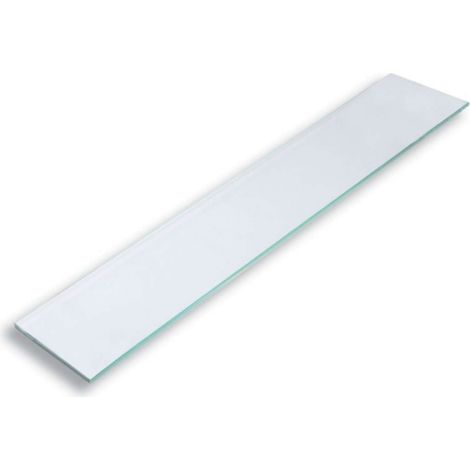 Novaservis - Estante de cristal redondeado, transparente 6440,X