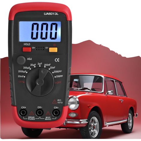 Medidor digital de capacitancia de 0,1 pF a 20 000 µF, pantalla LCD retroiluminada, preciso y fiable para mediciones electrónicas - OTROS