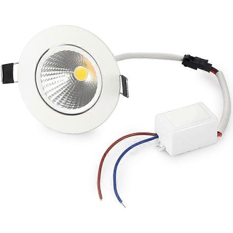 Spot LED COB Encastrable Aluminium 69mm, Luminaire Design pour Plafond, Éclairage Intérieur Décoratif, Lampe à Encastrer (1/5)