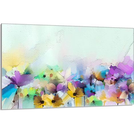 Glasherdplattenschutz 80x52 Blumen (1/5)