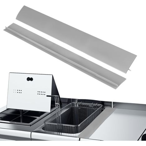 Packung mit 4 grauen T-förmigen Silikon-Dichtungsstreifen, 53 cm Länge, hitzebeständiger Dichtungsstreifen für den Spalt zwischen Herdplatte und Arbeitsplatte, verhindert Verschütten und Ansammlung vo (1/5)