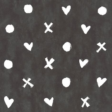Livingwalls Papier peint intisse ecologique Cozz - Sans PVC - Motif coeurs et pois - 10,05 x 0,53 m - Fabrique en Allemagne - 362941 36294-1 (1/5)