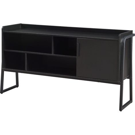 Mueble de TV estantería de TV para salón 120 x 34 x 63 cm negro 030010093