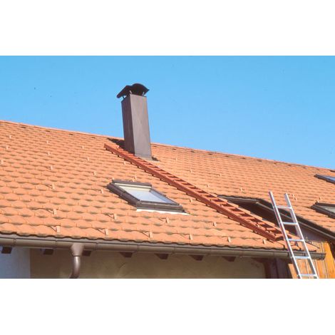 Échelle de couvreurs - RAL 8014 brun sépia - Longueur 1,95m - 409307