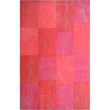 Tapis fait main 110 lyrical multicolore rouge - 120 x 170 cm