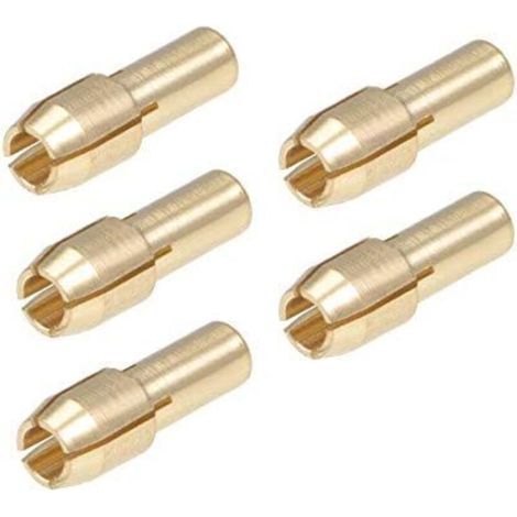 CSPARKV sourcing map Mèches de serrage de mandrin de forage en laiton 3.2mm pour outils rotatifs 5 pièces (1/3)