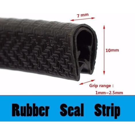 4M Bande Caoutchouc Protection Strip Joint Protège Bord Portière Voiture (1/3)
