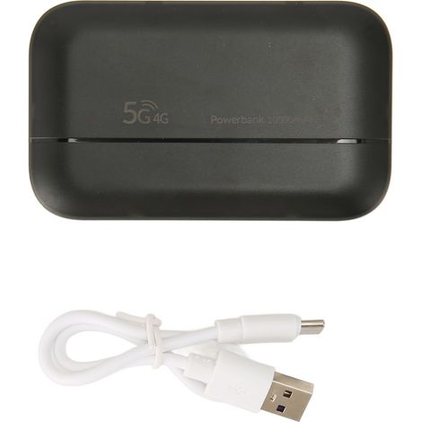 Routeur 4G LTE Professionnel 300Mbps, débit élevé, Plug and Play, batterie externe 10000mAh, point d'accès WiFi mobile (1/5)