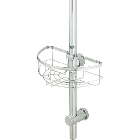Wenko Mensola da doccia argento 26x15,5x8 cm (1/5)