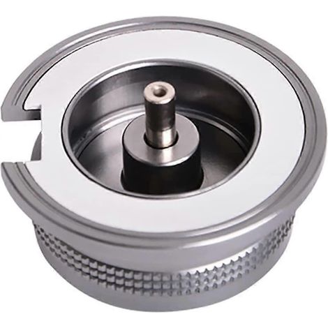 Adaptateur de gaz pour réchaud de camping, adaptateur pour bouteille de gaz, pour la randonnée, le pique-nique et le trekking en extérieur, cartouches de gaz d'intérieur (couleur : argent) (1 pièce) (1/5)