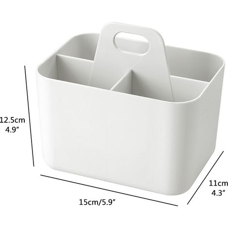 Panier de douche compartimenté, organisateur de bureau, panier de douche divisé, sac de rangement pour étagère de chambre d'étudiant ou meuble de rangement (1/5)