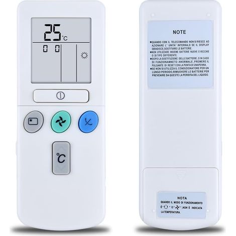 Nuovo kit di ricambio per telecomando RAR-3U4 per condizionatori d'aria Hitachi, compatibile con i modelli RAR-3U1, RAR-3U3, RAR-2P2, RAR-3U2, RAR-52P1, RAR-2A1, RAR-2SP1, RAR-52P2, RAR-2P1, RAS-80YHA (1/5)