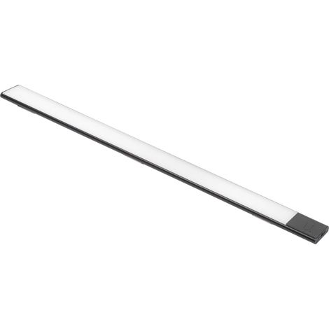 Spot LED encastrable rechargeable avec capteur tactile, 600 mm, noir, plastique et aluminium (1/5)