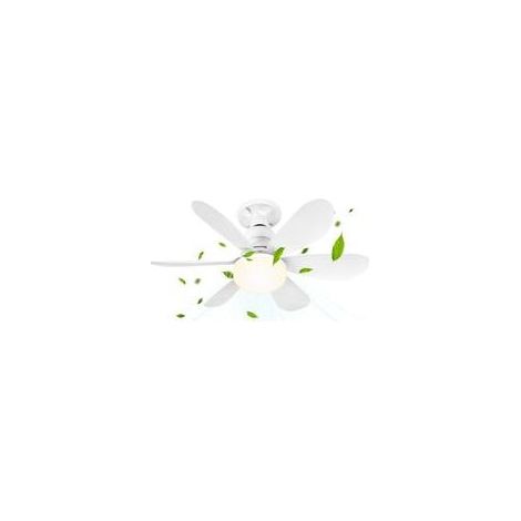 Deckenventilator mit Licht und Fernbedienung, 52 cm, 40 W, kleiner dimmbarer LED-Deckenventilator mit E27-Fassung (1/4)