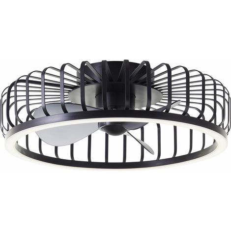Brilliant LED  Deckenventilator Capo Ø 48 cm 36 W schwarz Deckenlampen & Kronleuchter