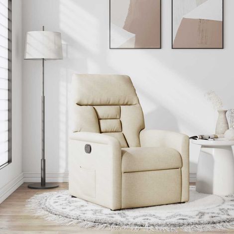 Maison Exclusive - Relaxsessel Creme Stoff