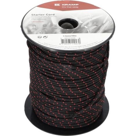 Cuerda de arranque 3,5 mm x 100 m negra UNIVERSAL KR0351000B