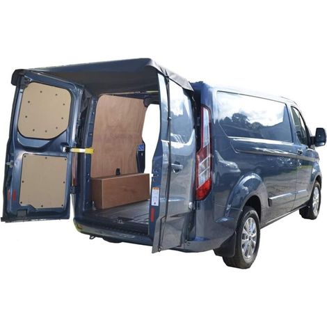 Housse d'auvent de porte de grange arrière 180x113cm – Tissu Oxford 600D imperméable – Protection UV et vent – 4 clips coupe-vent (1/5)