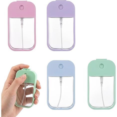 Lot De 4 Petits Vaporisateurs Réutilisables À Brume Fine 45Ml Pour Parfum, Lotion Corporelle Et Cosmétiques Avec Étui En Silicone (1/5)