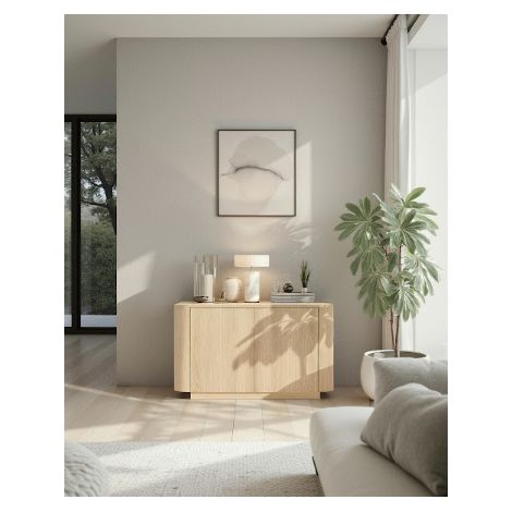 Buffet ADRIATICO 2 portes – Finition Chêne naturel (1/4)