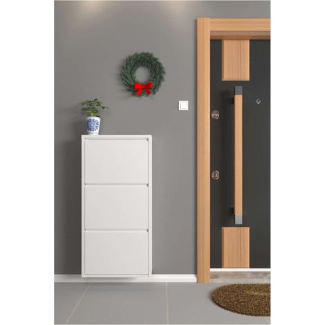 SCARPIERA 3A METALLO CM 50X15X104 BIANCO