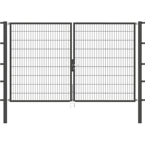 ALBERTS Doppeltor Flexo, fvz.anthr.Kst.b.RAL 7016, lichte BxH3000x1800, PF80x80/2500mm (1/3)