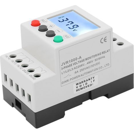 TOPINCN Relais de Moniteur de Protection contre les Surtensions, 3 Phases, 3 Fils, pour Compresseur, Machine de Découpe, Ascenseur (1/5)
