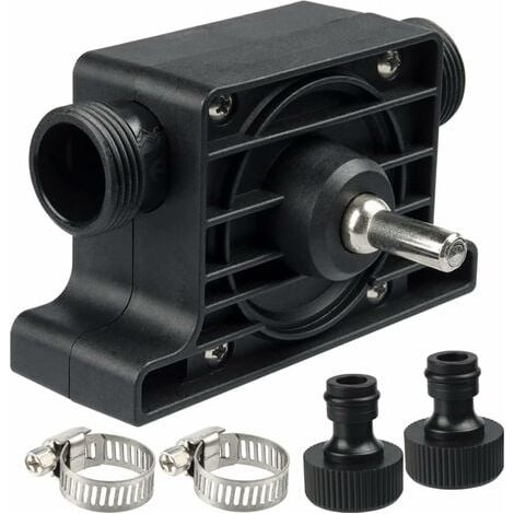 Pompe à Eau et Huile pour Perceuse, Mini Pompe Portable d'entraînement de Perceuse Électrique, Pompe de Vidange Miniature sur Perceuse à Haut Débit pour Aquarium Étang Jardin Domestique (1/5)