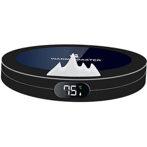 Elektrische Getränkewärmerplatte – Tee-, Wasser- und Milchwärmer – Intelligenter USB-Tassenwärmer – Heizplatte für Küche, Zuhause, Reisen und Urlaub – Geschenkidee-Black