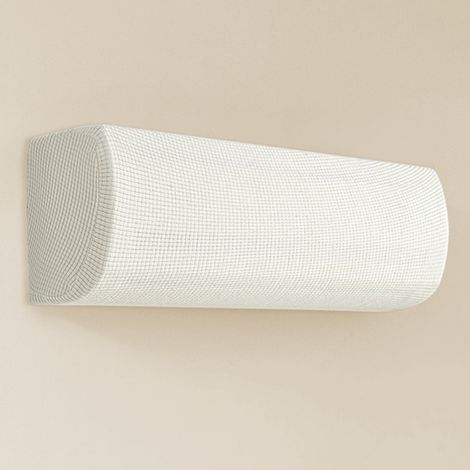(2 pièces) Housse Élastique Climatiseur, Coque de Protection Climatiseur Couvre,Plage de longueur applicable : 75-96 cm(Blanc) (1/5)