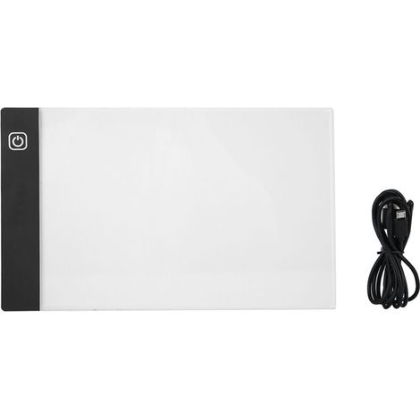 Tablette Lumineuse A5 Ultra-Fine USB avec 3 Niveaux de Luminosité pour Dessin et Animation