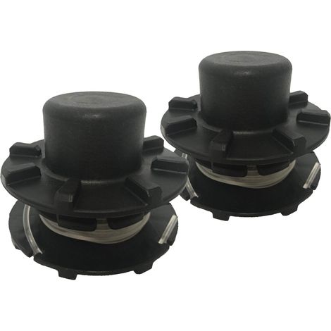 Greenworks Doppia Bobina a filo per tagliabordi (2,00 mm di diametro del filo di 2,00 mm di diametro 6 m di filo per bobina adatto per tosaerba della serie Greenworks 40V 2 pezzi inclusi)