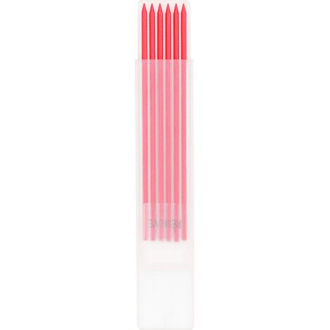 Hyuduo Professionnellement 2,8 MM MM HB Carpenter Crayer Recharge pour le Travail du Bois, 6pcs Fine Tips Recharge dans la Boîte de Rangement (rouge) (1/5)