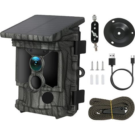 Centra Solar Trail Camera 4K 112MP Hunting Game Cam Wifi Bluetooth 64GB Card
