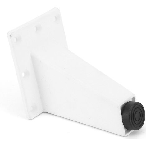 Pieds Obliques - Alliage D'aluminium - Pour Canapé Armoire Table Basse Meubles Salle De Bain - Blanc - 90x64x70 mm - Lot De 4 (1/5)
