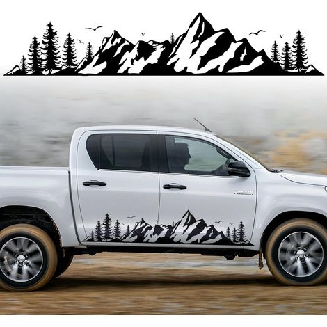 Autocollant pour Capot de Voiture,Autocollant Graphique Vinyle Decal Décoration Automatique Autocollant pour Coffre de Porte Latérale de Carrosserie Véhicule VR Tout-terrain SUV,Droite (1/5)