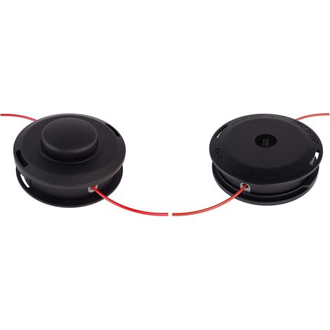 Tete avec 2 fils nylon "tap and go" pour de'broussailleuse avec re'glage automatique du fil fixation universelle (1/3)