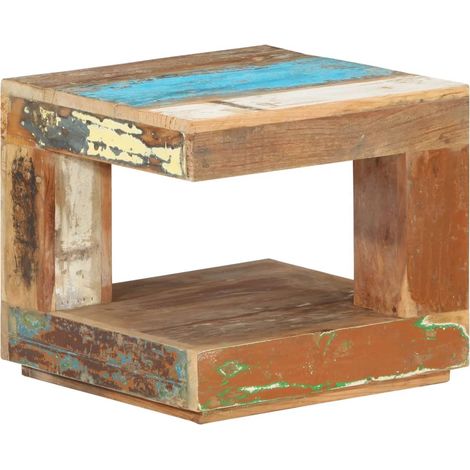 Tavolino da Salotto 45x45x40 cm in Legno Massello di Recupero vidaXL (1/5)