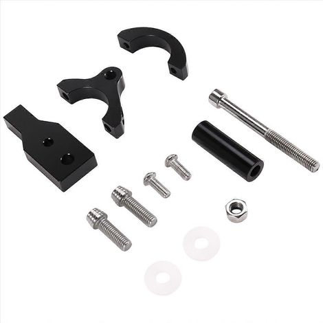 Kit de soporte de montaje con amortiguador ajustable para estabilizador de dirección de motocicleta (1/5)