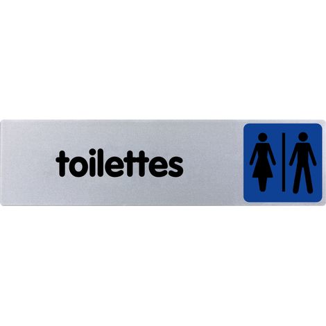Plaque Toilettes H/F En Plastique (1/4)