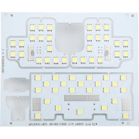 Plafonnier LED blanc 48 SMD 12V 50 000 h, panneau lumineux de toit 5050, accessoires auto